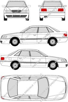 Audi A6 Limousine, 1994–1997 (Audi_009)