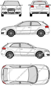 Audi S3 Kombilimousine, 2006–2012 (Audi_054)