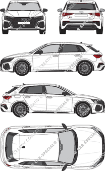 Audi RS3 Sportback Kombi, aktuell (seit 2021) (Audi_157)