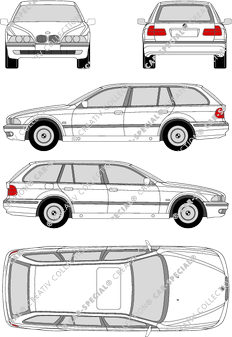 BMW 5er Touring Kombi, 1997–2004 (BMW_014)