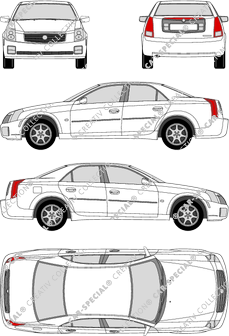 Cadillac CTS Limousine, 2002–2007 (Cadi_002)