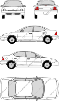 Chrysler Neon Limousine, 1995–2000 (Chry_004)