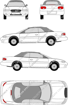 Chrysler Stratus Cabrio, 1996–2001 (Chry_006)