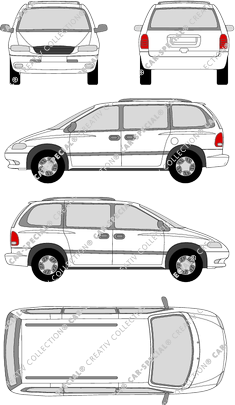 Chrysler Voyager station wagon, 1995–2000 (Chry_009)