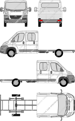 Citroën Jumper Fahrgestell für Aufbauten, 2006–2014 (Citr_134)