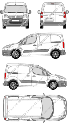 Citroën Berlingo van/transporter, 2008–2015 (Citr_175)