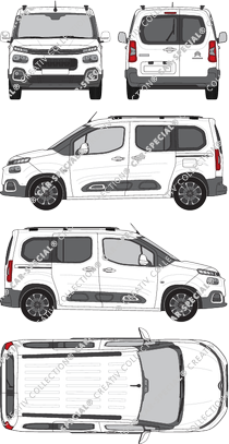 Citroën Berlingo Feel Pack, van/transporter, Rear Wing Doors, 2 Sliding Doors (2018)