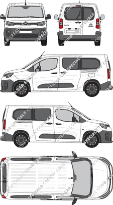 Citroën Berlingo Live Pack, Hochdachkombi, Rear Wing Doors, 2 Sliding Doors (2018)