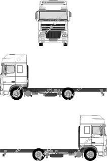 DAF XF Fahrgestell für Aufbauten, 2002–2006 (DAF_033)
