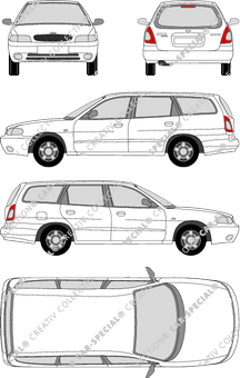 Daewoo Nubira Wagon Kombi, 1999–2002 (Daew_012)