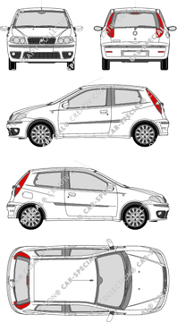 Fiat Punto Hayon, 2007–2009 (Fiat_206)
