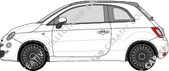 Fiat 500 décapotable hayon, 2015–2020