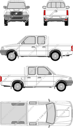 Ford Ranger Pick-up, 1999–2002 (Ford_035)