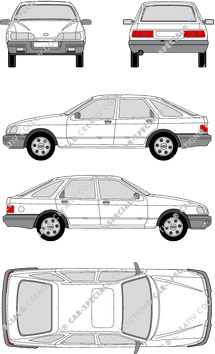 Ford Sierra Kombilimousine, 1987–1990 (Ford_042)