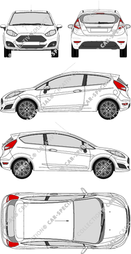 Ford Fiesta Kombilimousine, 2013–2017 (Ford_325)