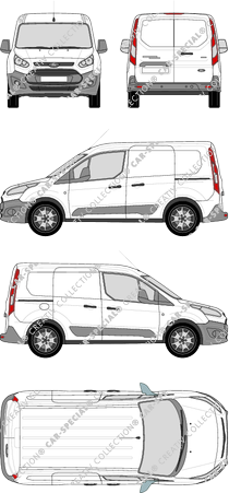 Ford Transit Connect furgone, 2013–2018 (Ford_350)