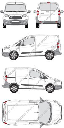 Ford Transit Courier Kastenwagen, 2014–2018 (Ford_407)