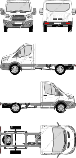 Ford Transit, Fahrgestell für Aufbauten, L1, Einzelkabine (2014)