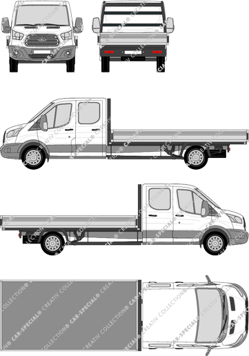 Ford Transit, Pritsche, L5, Doppelkabine (2014)
