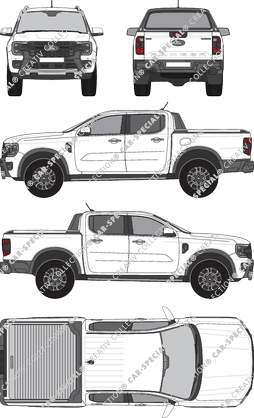 Ford Ranger Wildtrak, Pick-up, Doppelkabine, 4 Doors (2023)