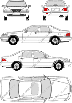 Honda Legend Limousine, 1996–1999 (Hond_017)