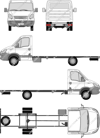Iveco Daily Châssis pour superstructures, 2006–2011 (Ivec_051)