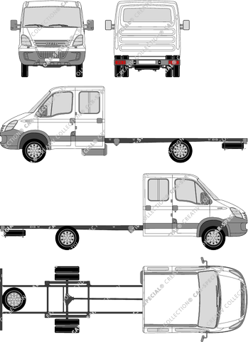 Iveco Daily Fahrgestell für Aufbauten, 2006–2011 (Ivec_055)