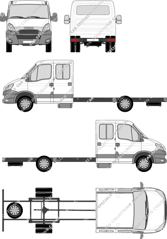 Iveco Daily Fahrgestell für Aufbauten, 2012–2014 (Ivec_199)
