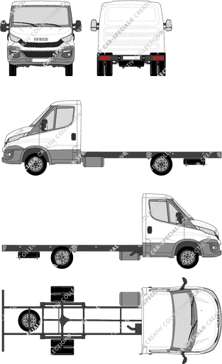 Iveco Daily Châssis pour superstructures, 2014–2021 (Ivec_266)