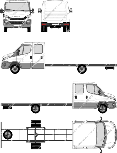 Iveco Daily, Chassis for superstructures, wheelbase 4750, double cab (2014)