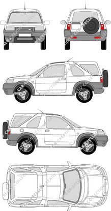 Land Rover Freelander station wagon, 1997–2003 (Land_010)