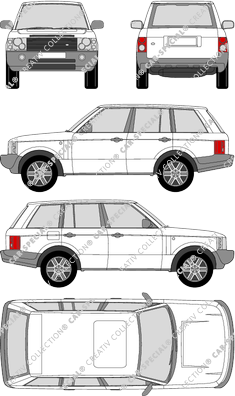 Land Rover Range Rover station wagon, 2002–2007 (Land_014)