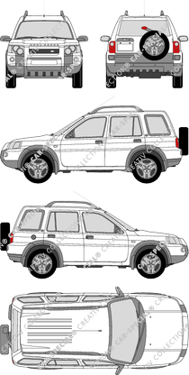 Land Rover Freelander station wagon, 2003–2006 (Land_017)