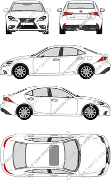 Lexus IS 300h Limousine, aktuell (seit 2014) (Lexu_019)
