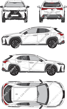 Lexus UX station wagon, attuale (a partire da 2018) (Lexu_028)