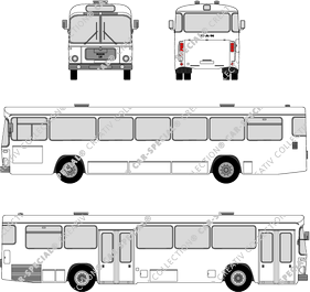 MAN SÜ 240 autocar de ligne régulière (MAN_032)