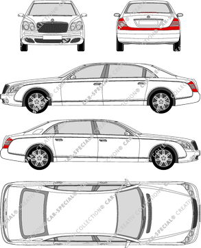 Maybach 62 Limousine, 2003–2012 (Mayb_001)