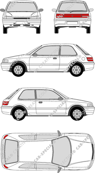 Mazda 323 Kombilimousine, 1989–1994 (Mazd_004)