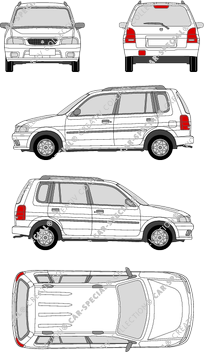 Mazda Demio station wagon, 1996–2003 (Mazd_020)