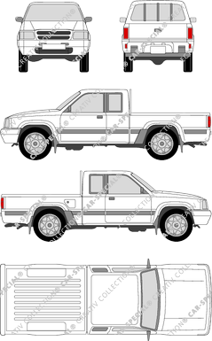 Mazda Pick-Up Pick-up, 1997–1999 (Mazd_027)