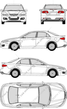 Mazda 6 berlina, 2006–2007 (Mazd_046)