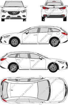 Mazda 6 station wagon, a partire da 2013 (Mazd_070)