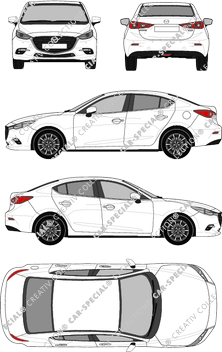 Mazda 3 Limousine, 2017–2019 (Mazd_079)