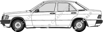 Mercedes-Benz 190 Limousine, 1982–1993