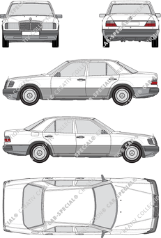 Mercedes-Benz W124 Limousine, 1985–1993 (Merc_002)