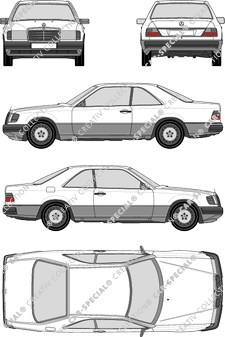 Mercedes-Benz W124 Coupé, 1987–1993 (Merc_004)