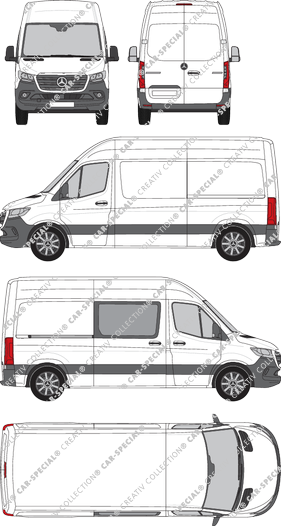 Mercedes-Benz Sprinter van/transporter, current (since 2018) (Merc_1018)