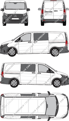 Mercedes-Benz Vito Mixto van/transporter, current (since 2024) (Merc_1316)