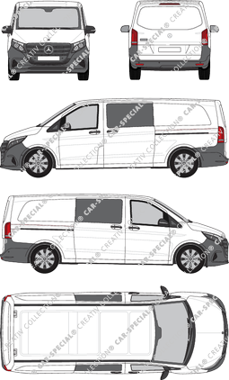 Mercedes-Benz Vito Mixto van/transporter, current (since 2024) (Merc_1318)