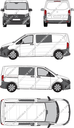 Mercedes-Benz Vito Mixto van/transporter, current (since 2024) (Merc_1325)